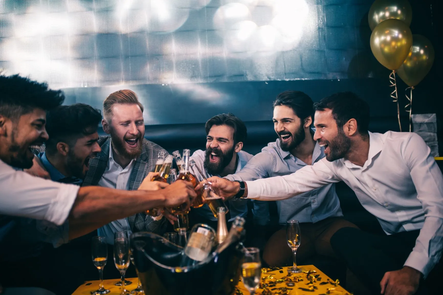 Guests enjoying Hydration Medic IV therapy at a private party