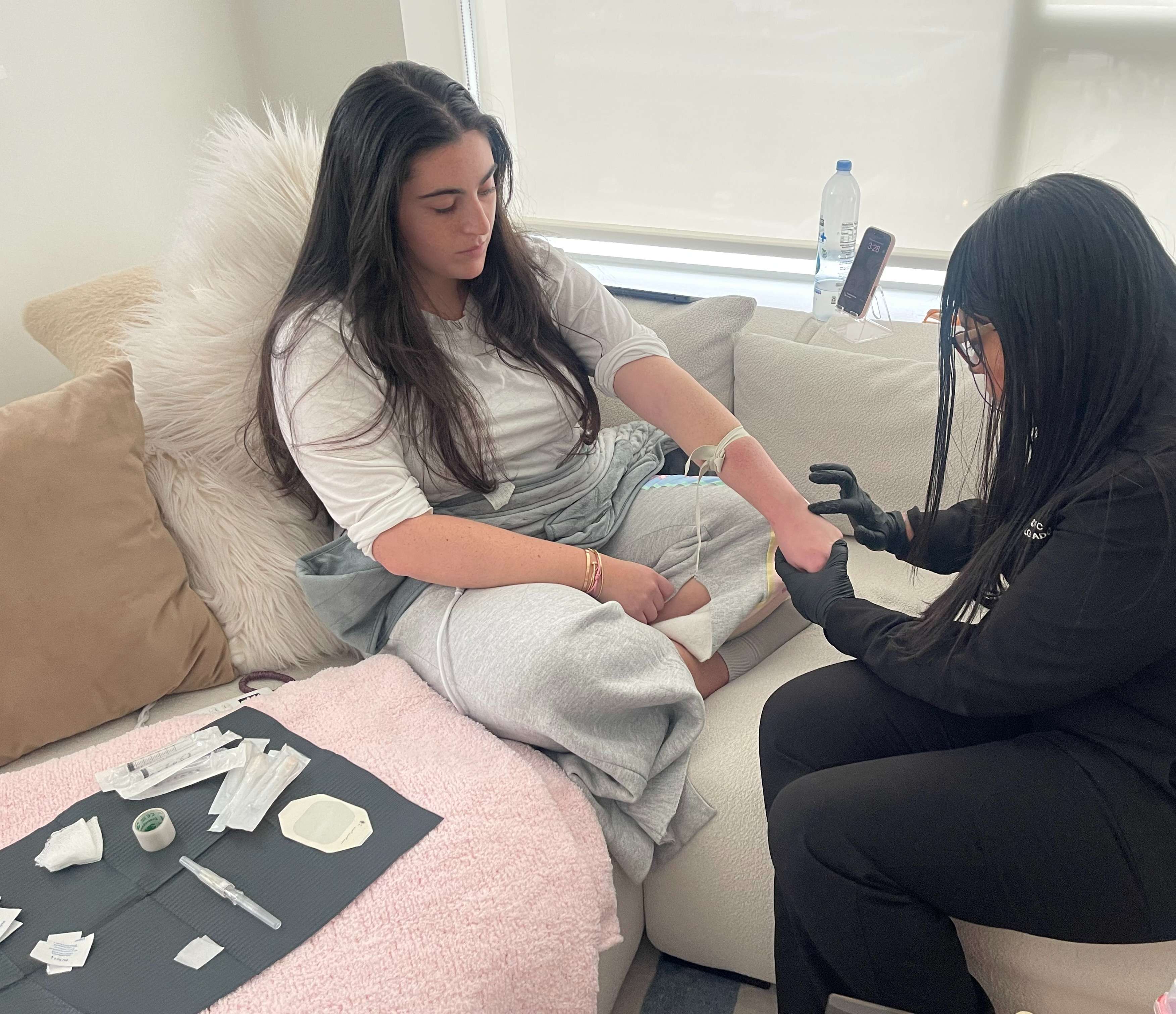 Mobile IV Treatment Setup